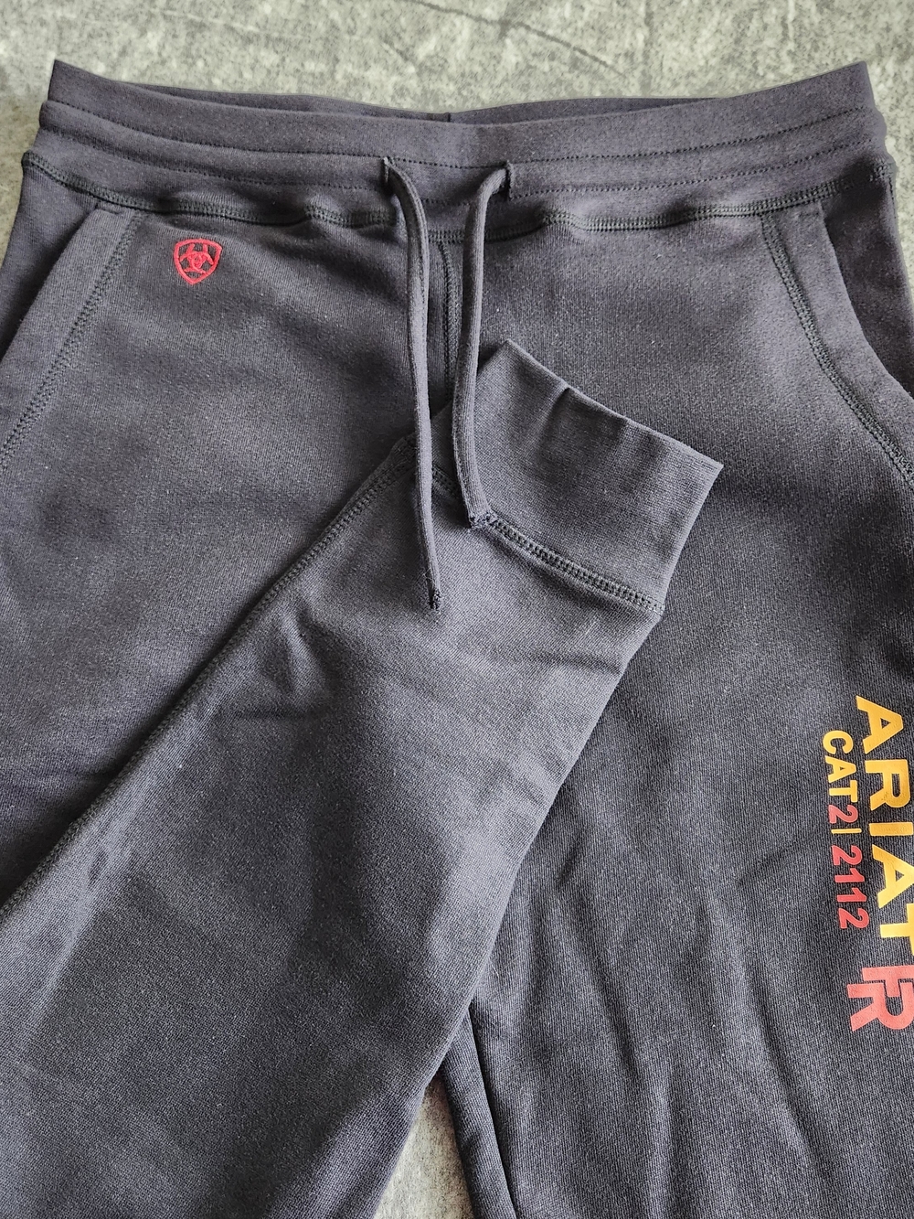 Ariat FR Work Sweatpants Men's S Blue CAT2 NFPA Comfort Drawstring Pockets Fire